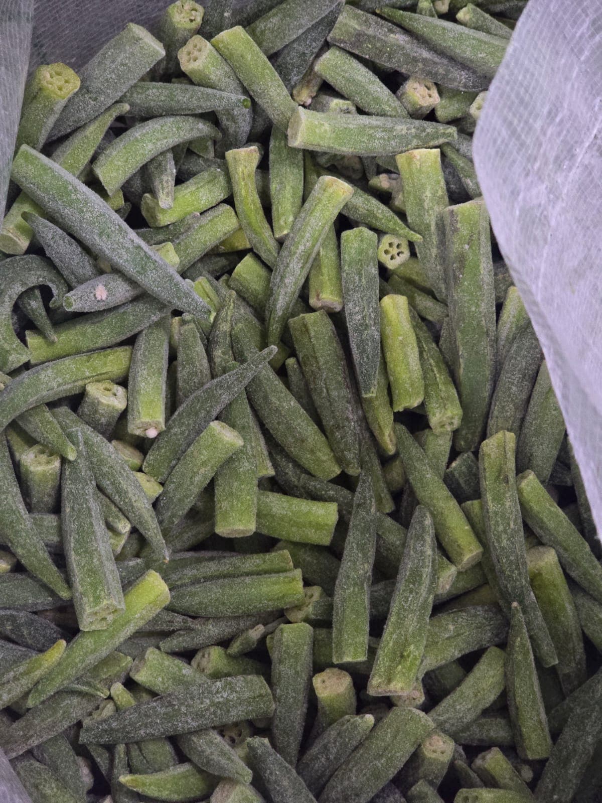 Frozen whole okra